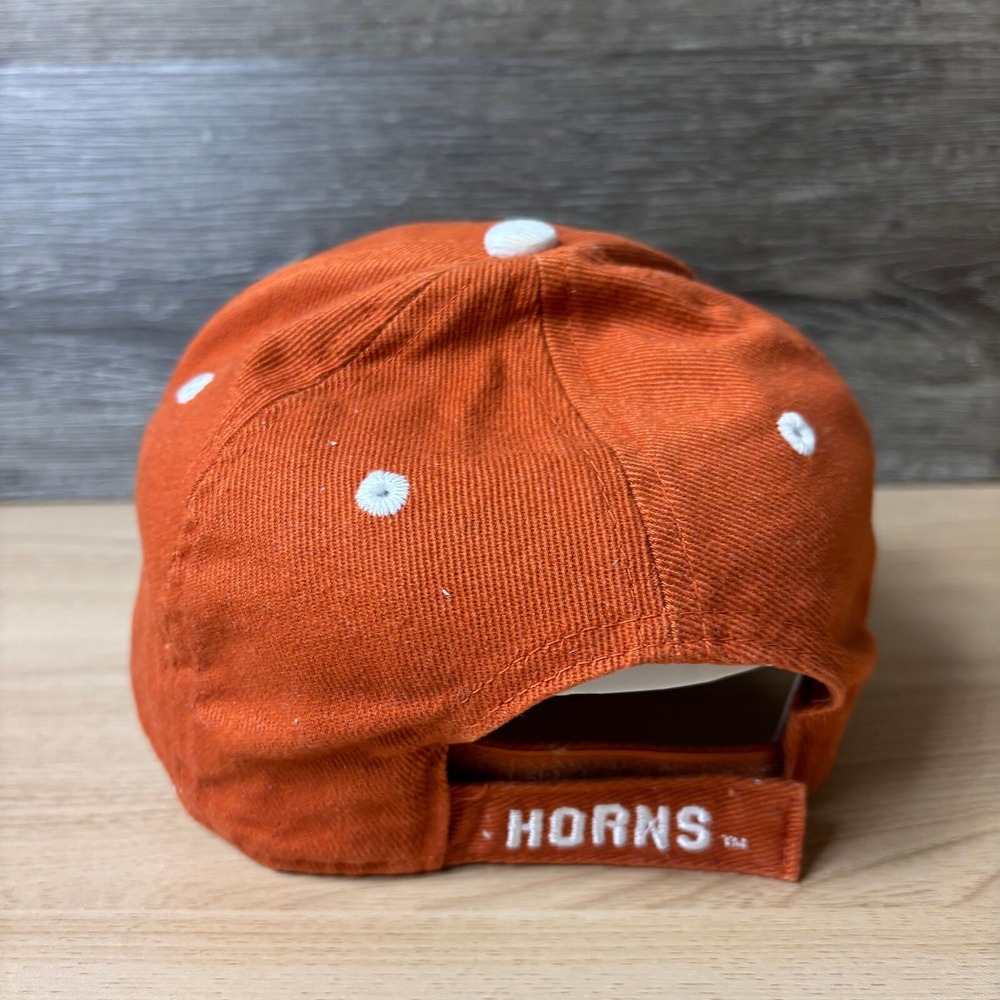 Texas Longhorns Hat Cap Strap‎ Back Orange Football College Adjustable - Picture 4 of 8